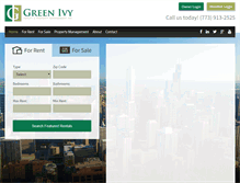 Tablet Screenshot of greenivypropmgt.com